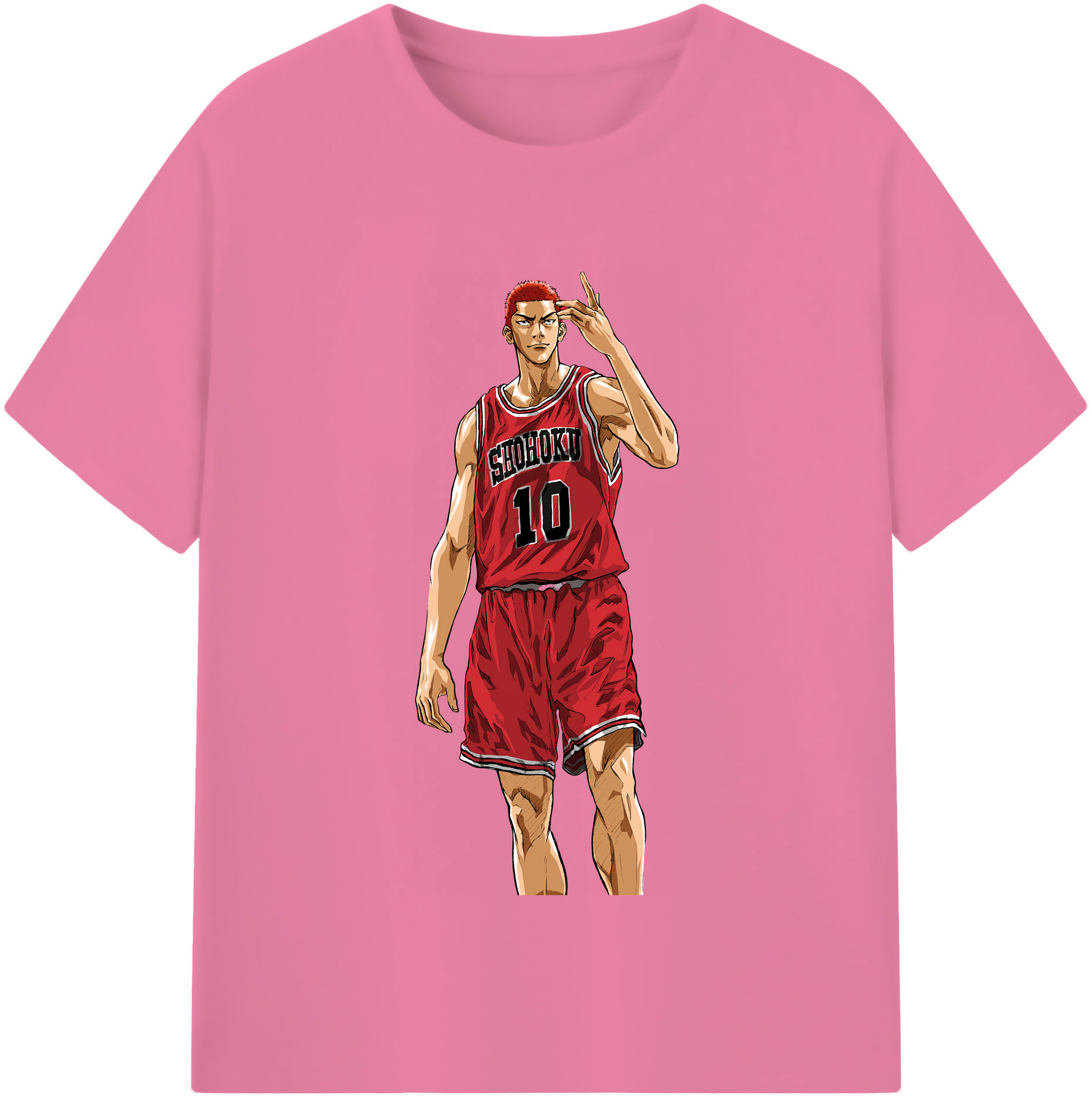 SLAM DUNK／スラムダンク 綿100％半袖Tシャツ（フロントプリント）